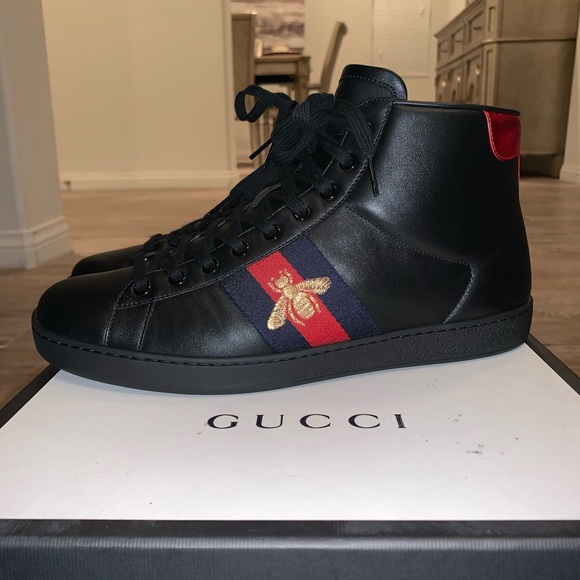 Gucci Shoes Gucci Ace High Bumble Bee Sneaker Poshmark